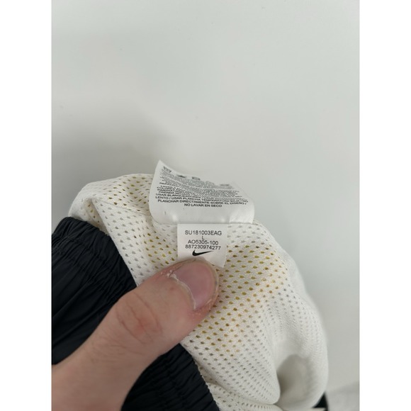 Nike Retro Moto Skirt Mesh Lined Snap Button Colorful AO5305-100 Womens Large - Picture 5 of 9